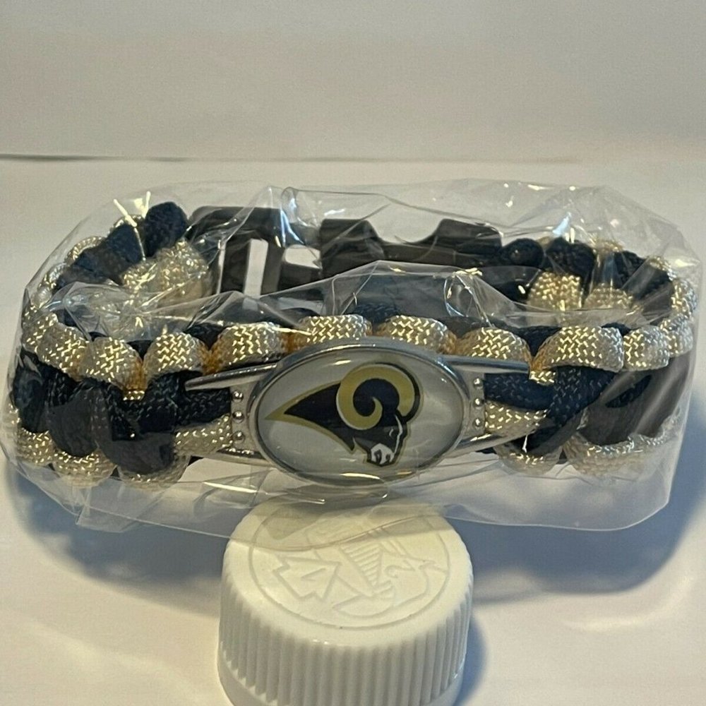 Los Angeles Rams NFL Paracord Bracelet NEW!!